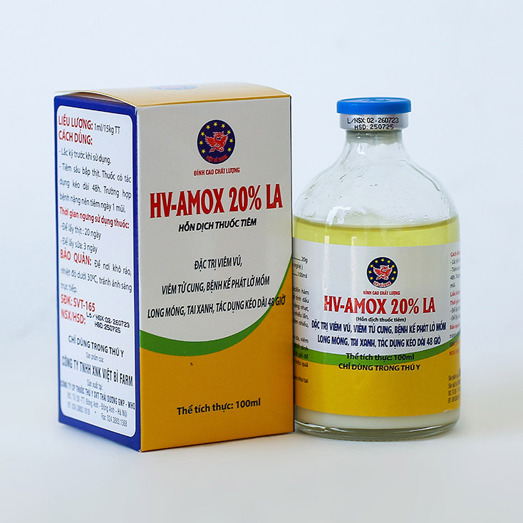 Thuốc thú y HV-AMOX 20% LA