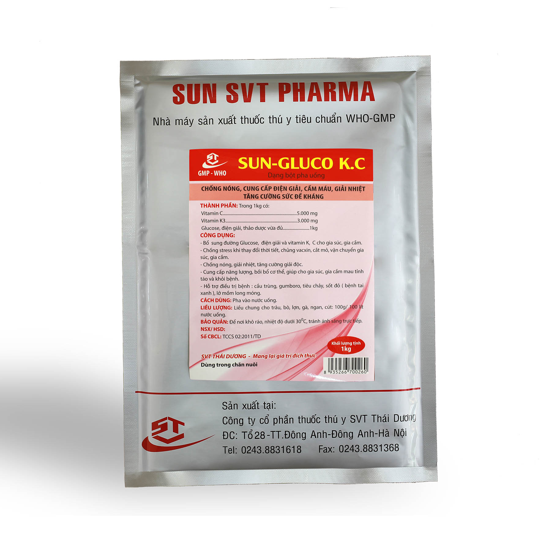 Thuốc thú y SUN-GLUCO KC